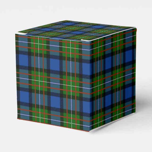 Clan Fergusson Tartan Favor Boxes (Front Side)