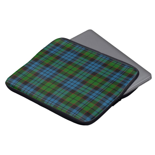 Clan Fletcher Tartan Plaid Laptop Cover (Front Top)