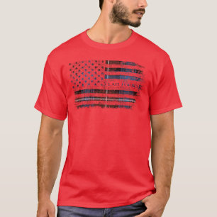Clan Forbes Brown Scottish tartan US flag kilt Sco T-Shirt