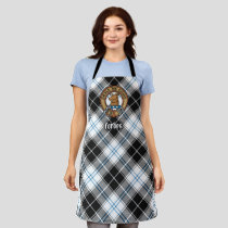 Clan Forbes Crest over Dress Tartan Apron