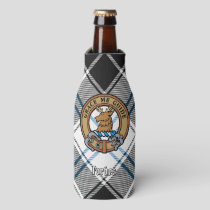 Clan Forbes Crest over Dress Tartan Bottle Cooler