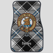 Clan Forbes Crest over Dress Tartan Car Floor Mat