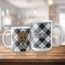Clan Forbes Crest over Dress Tartan Coffee Mug