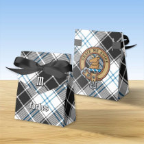 Clan Forbes Crest over Dress Tartan Favor Boxes