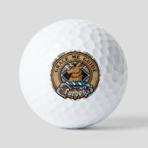 Clan Forbes Crest over Dress Tartan Golf Balls