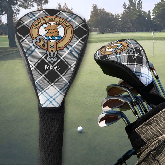 Clan Forbes Crest over Dress Tartan Golf Head Cover (Creator Uploaded)