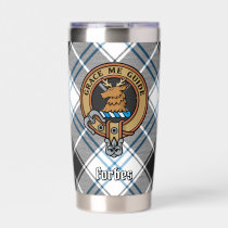 Clan Forbes Crest over Dress Tartan Insulated Tumbler