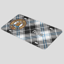 Clan Forbes Crest over Dress Tartan License Plate