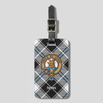 Clan Forbes Crest over Dress Tartan Luggage Tag