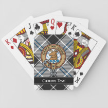 Clan Forbes Crest over Dress Tartan Playing Cards