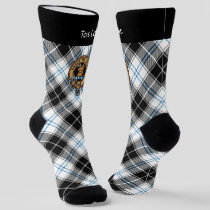 Clan Forbes Crest over Dress Tartan Socks