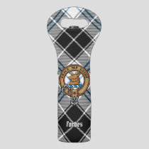 Clan Forbes Crest over Dress Tartan Wine Bag