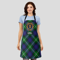 Clan Forbes Crest over Tartan Apron