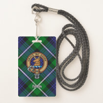 Clan Forbes Crest over Tartan Badge