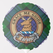 Clan Forbes Crest over Tartan Balloon