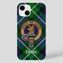 Clan Forbes Crest over Tartan Case-Mate iPhone 14 Case