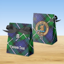Clan Forbes Crest over Tartan Favor Box