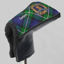 Clan Forbes Crest over Tartan Golf Head Cover