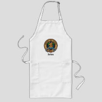 Clan Forbes Crest over Tartan Long Apron