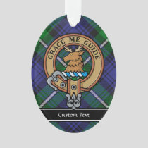 Clan Forbes Crest over Tartan Ornament