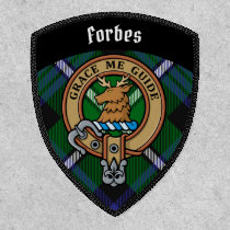 Clan Forbes Crest over Tartan Patch