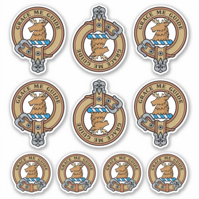 Clan Forbes Crest Sticker Set (Front)