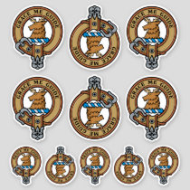 Clan Forbes Crest Sticker Set