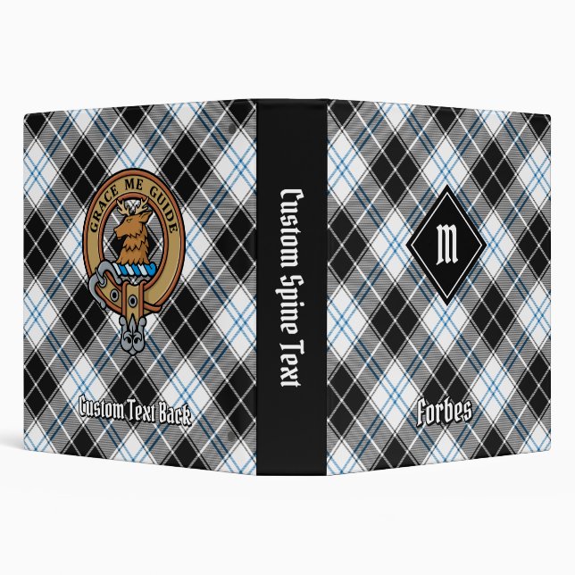 Clan Forbes Dress Tartan 3 Ring Binder (Background)