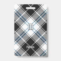 Clan Forbes Dress Tartan Badge
