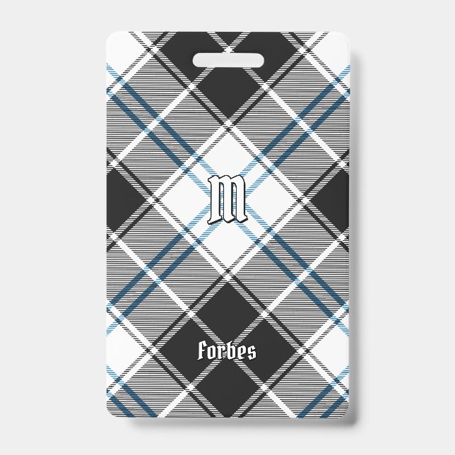 Clan Forbes Dress Tartan Badge (Front)