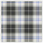 Clan Forbes Dress Tartan Black and White Plaid Fabric