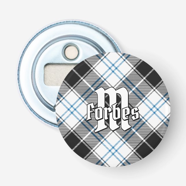Clan Forbes Dress Tartan Bottle Opener (Front)