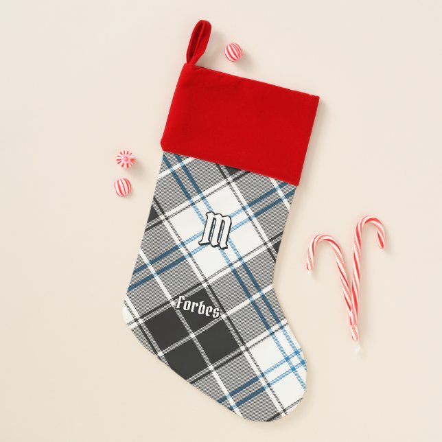 Clan Forbes Dress Tartan Christmas Stocking (Front)