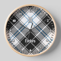 Clan Forbes Dress Tartan Clock