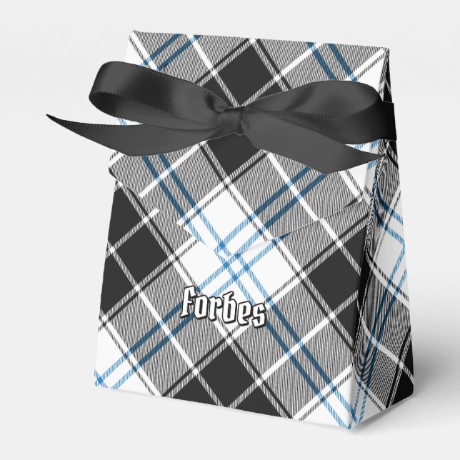 Clan Forbes Dress Tartan Favor Boxes (Front Side)
