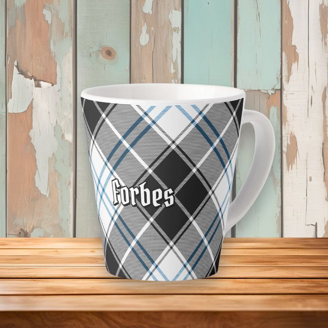 Clan Forbes Dress Tartan Latte Mug (Creator Uploaded)