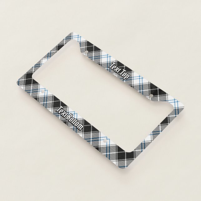 Clan Forbes Dress Tartan License Plate Frame (3/4)
