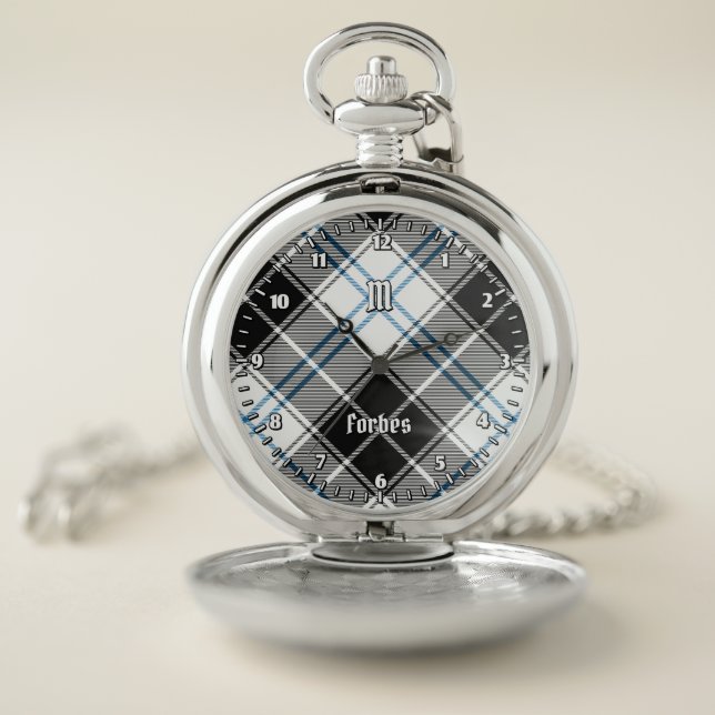 Clan Forbes Dress Tartan Pocket Watch (Inside)