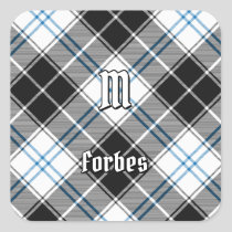 Clan Forbes Dress Tartan Square Sticker