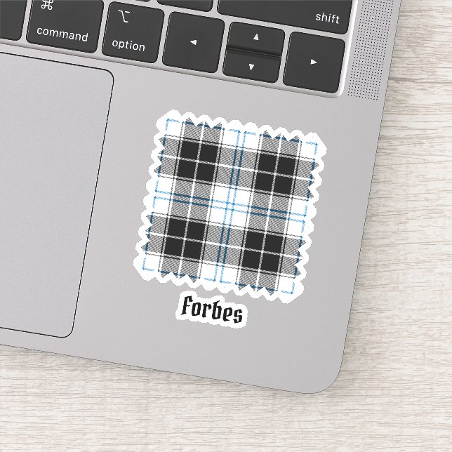 Clan Forbes Dress Tartan Sticker (Detail)