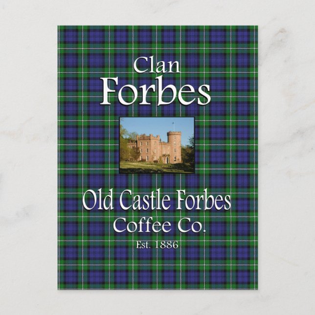 Clan Forbes Old Castle Forbes Coffee Co. Postcard (Front)