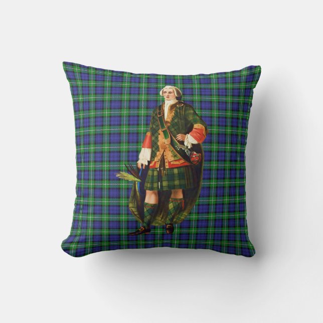 Clan Forbes Old Scotland Throw Pillow (Front)