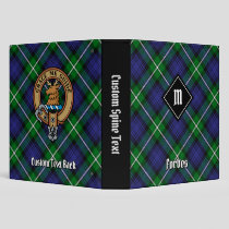 Clan Forbes Tartan 3 Ring Binder