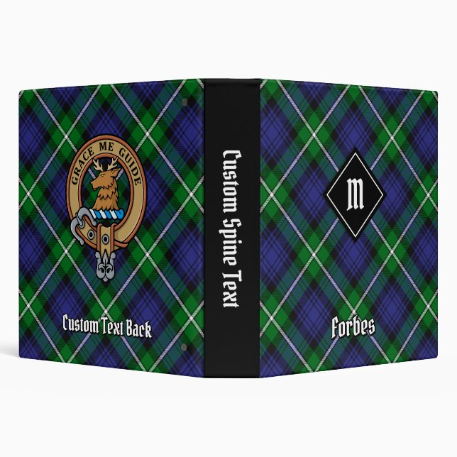 Clan Forbes Tartan 3 Ring Binder (Background)
