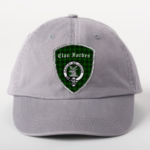 Clan Forbes Tartan and Crest Badge Iron On