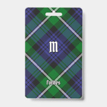 Clan Forbes Tartan Badge
