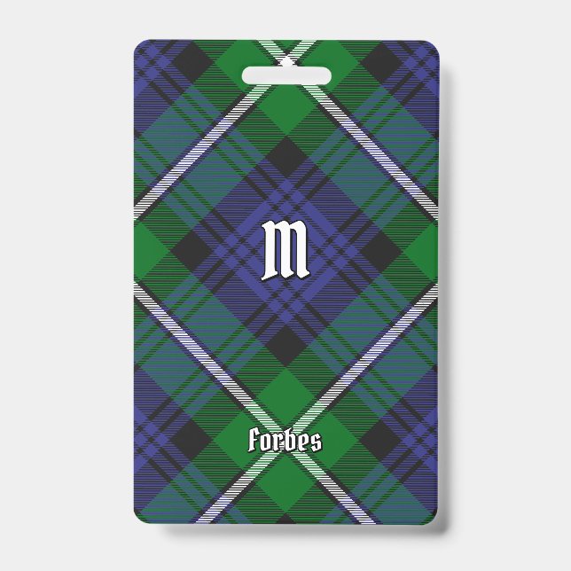 Clan Forbes Tartan Badge (Front)