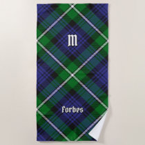 Clan Forbes Tartan Beach Towel