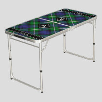 Clan Forbes Tartan Beer Pong Table