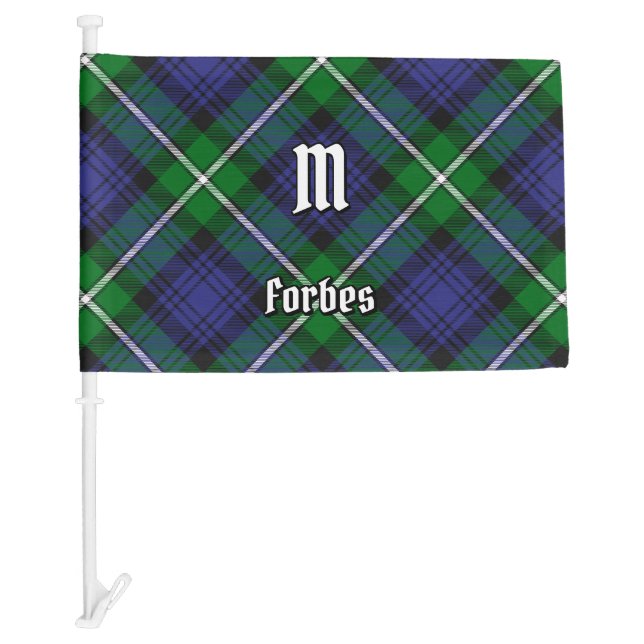 Clan Forbes Tartan Car Flag (Front)